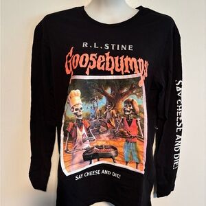 Goosebumps Black Long Sleeve Kids Shirt